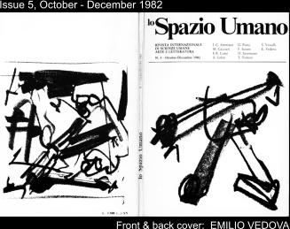 Issue 5, October - December 1982 Front & back cover:  EMILIO VEDOVA