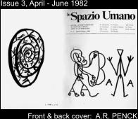 Issue 3, April - June 1982 Front & back cover:  A.R. PENCK