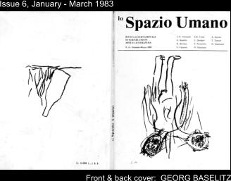 Issue 6, January - March 1983 Front & back cover:  GEORG BASELITZ