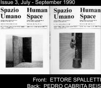 Issue 3, July - September 1990 Front:  ETTORE SPALLETTI Back:  PEDRO CABRITA REIS